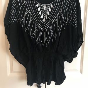 Large Black Blouse